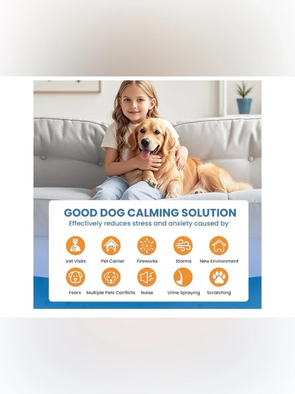 Pheromones Calming Diffuser for Dogs Relieve Stress Anxiety, SEALED PACKAGE